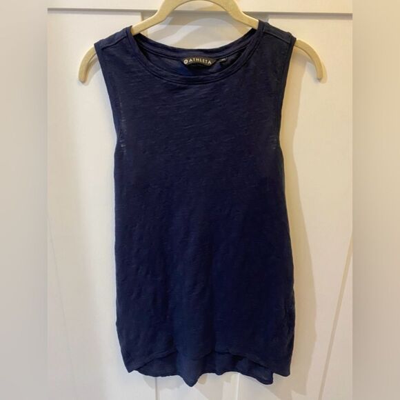 Navy Athleta Organic Daily Tank - Picture 2 of 5
